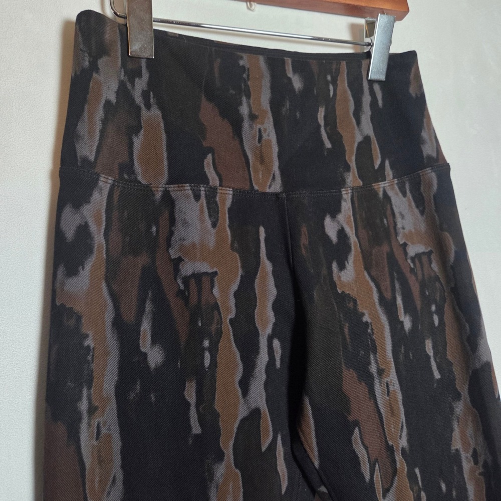 Lyssé New York Cotton Jacquard Camo Leggings Women's Size M Streetwear Active